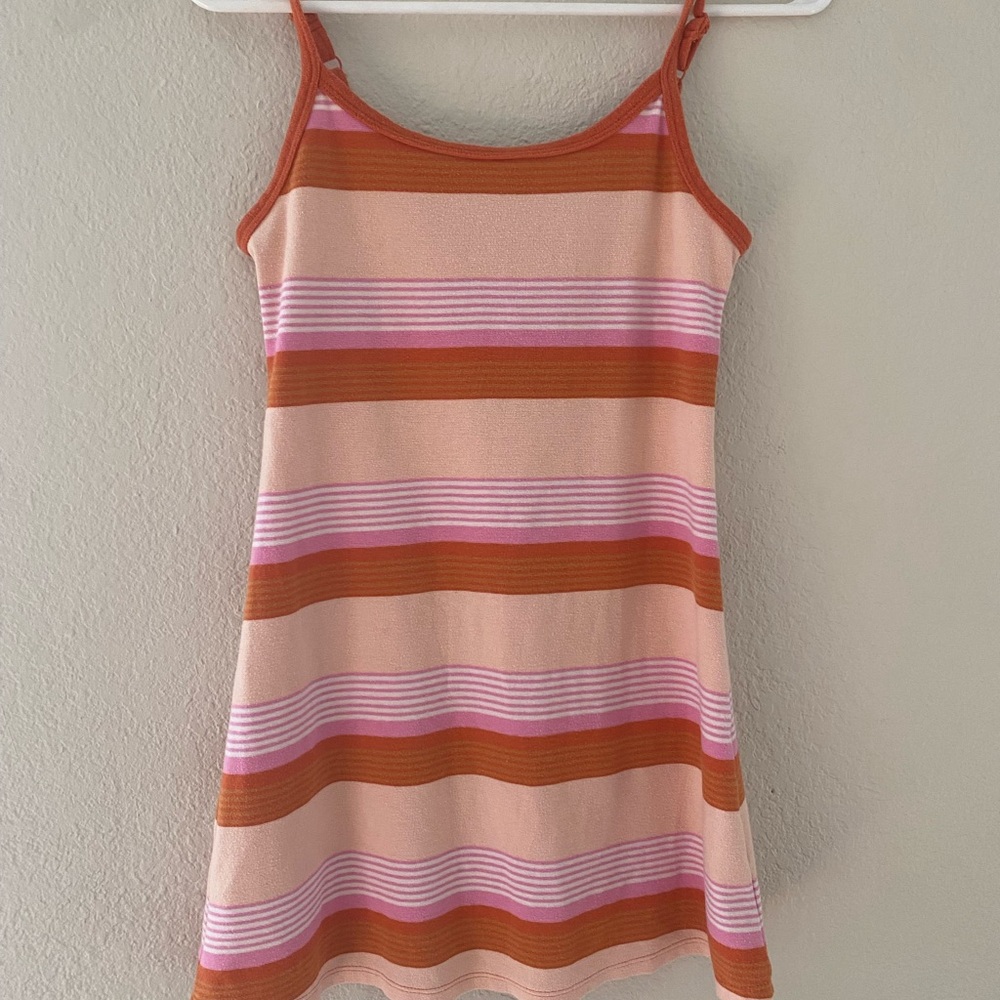 Striped Sleeveless Knit Dress